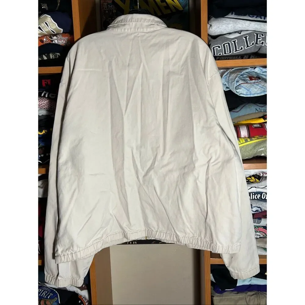 Vintage Polo Ralph Lauren Men’s Tan Harrington Jacket